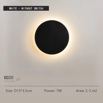 Round Wall Light Sensor